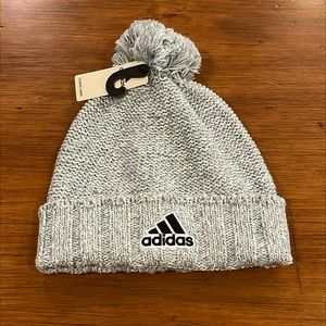 Adidas Recon 3 Balli Winter Pom Hat Cap new white grey One Size Womens